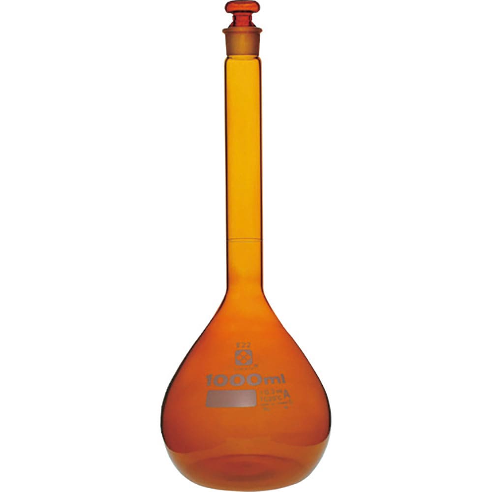 ＳＩＢＡＴＡ　メスフラスコ　スーパーグレード　茶褐色　１０００ｍＬ　０２００７０－１０００＿