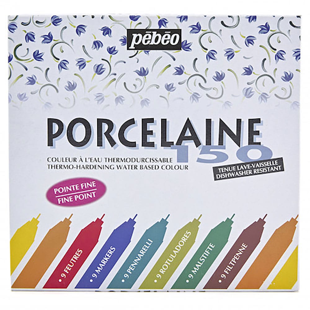 Ｐｅｂｅｏ　ポーセレン１５０　ファインマーカー０．７ｍｍｘ９色アソートセット　２１０１０＿