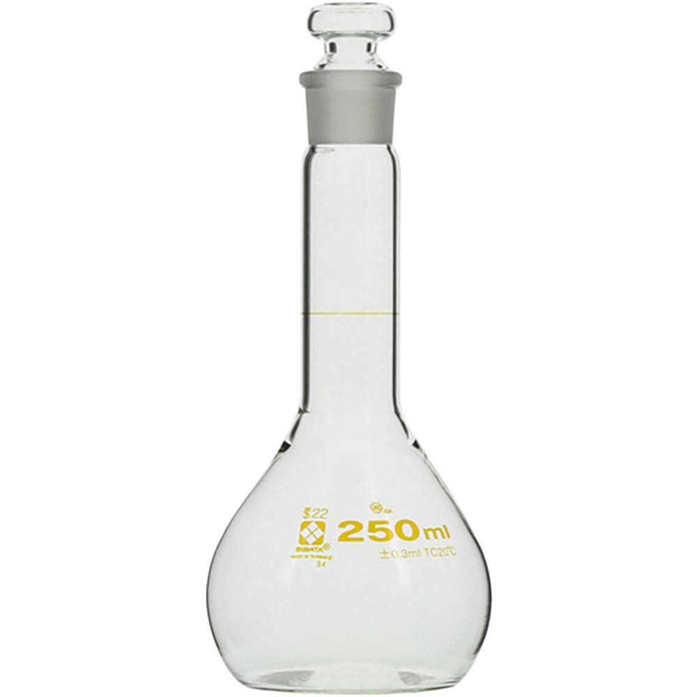 ＳＩＢＡＴＡ　メスフラスコ　短形　２５０ｍＬ　０２３０８０－２５０＿