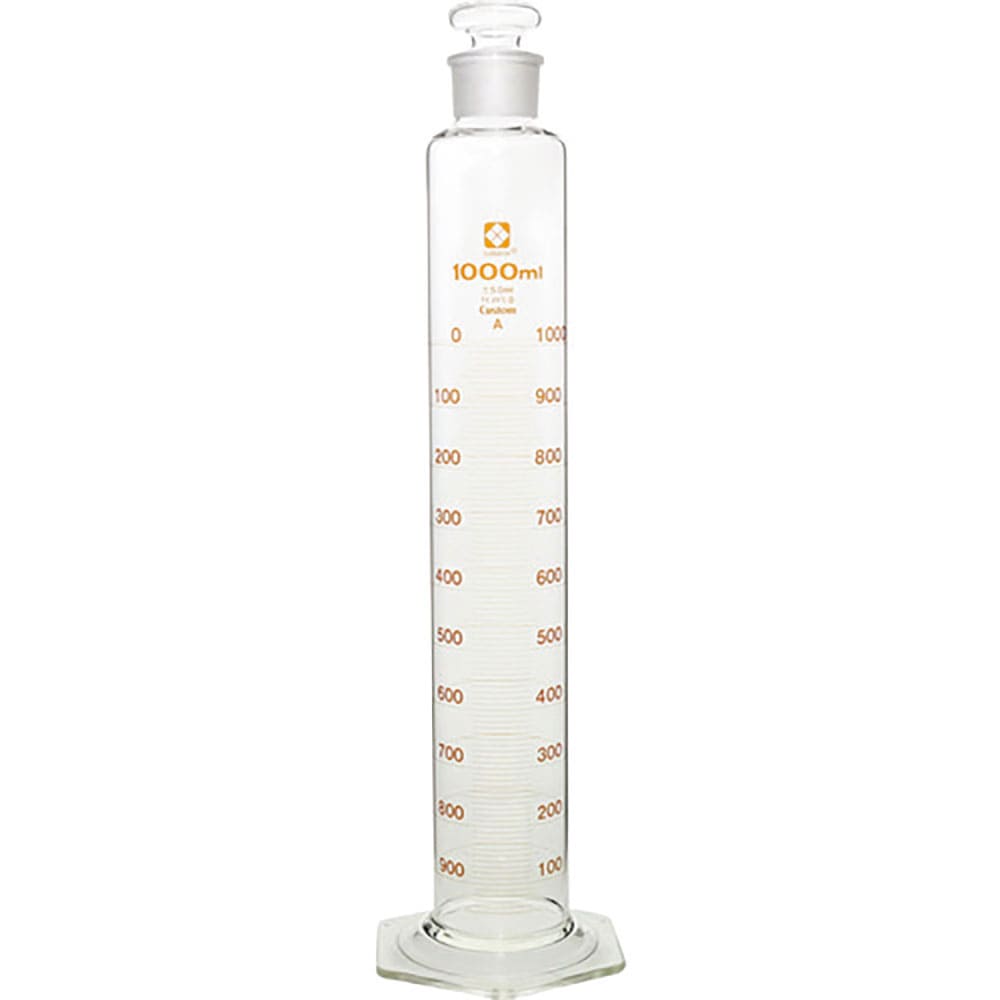 ＳＩＢＡＴＡ　有栓メスシリンダー　カスタムＡ　１０００ｍＬ　０２６５８０－１０００＿
