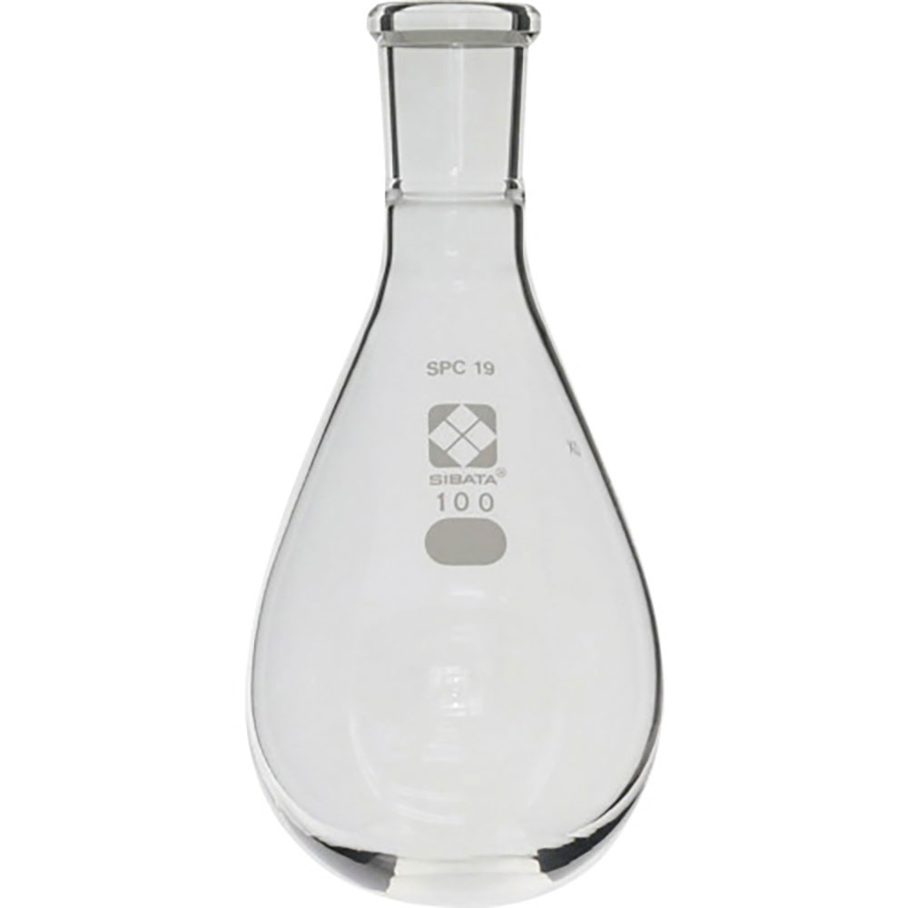 ＳＩＢＡＴＡ　ＳＰＣなす形フラスコ　ＳＰＣ－１９　１００ｍＬ　０３０１２０－１９１００＿