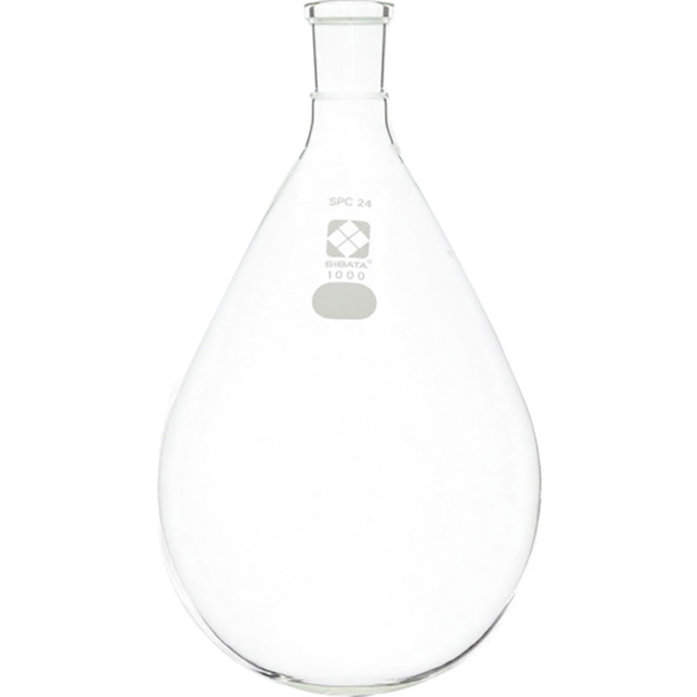 ＳＩＢＡＴＡ　ＳＰＣなす形フラスコ　ＳＰＣ－２４　１０００ｍＬ　０３０１２０－２４１＿