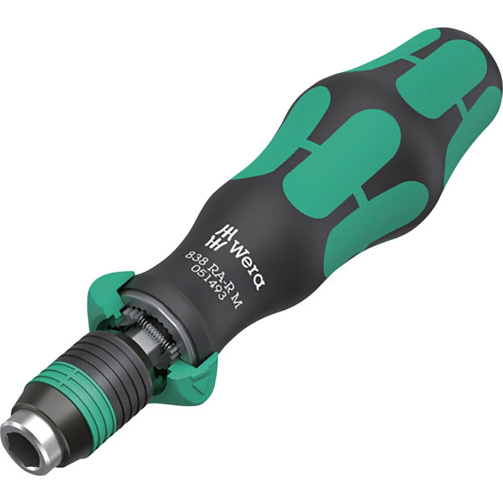 Ｗｅｒａ　８３８　ＲＡ－Ｒ　　Ｍ　ラチェット機能付き差替式ビットホルダー　６．３５ミリ　５１４９３＿