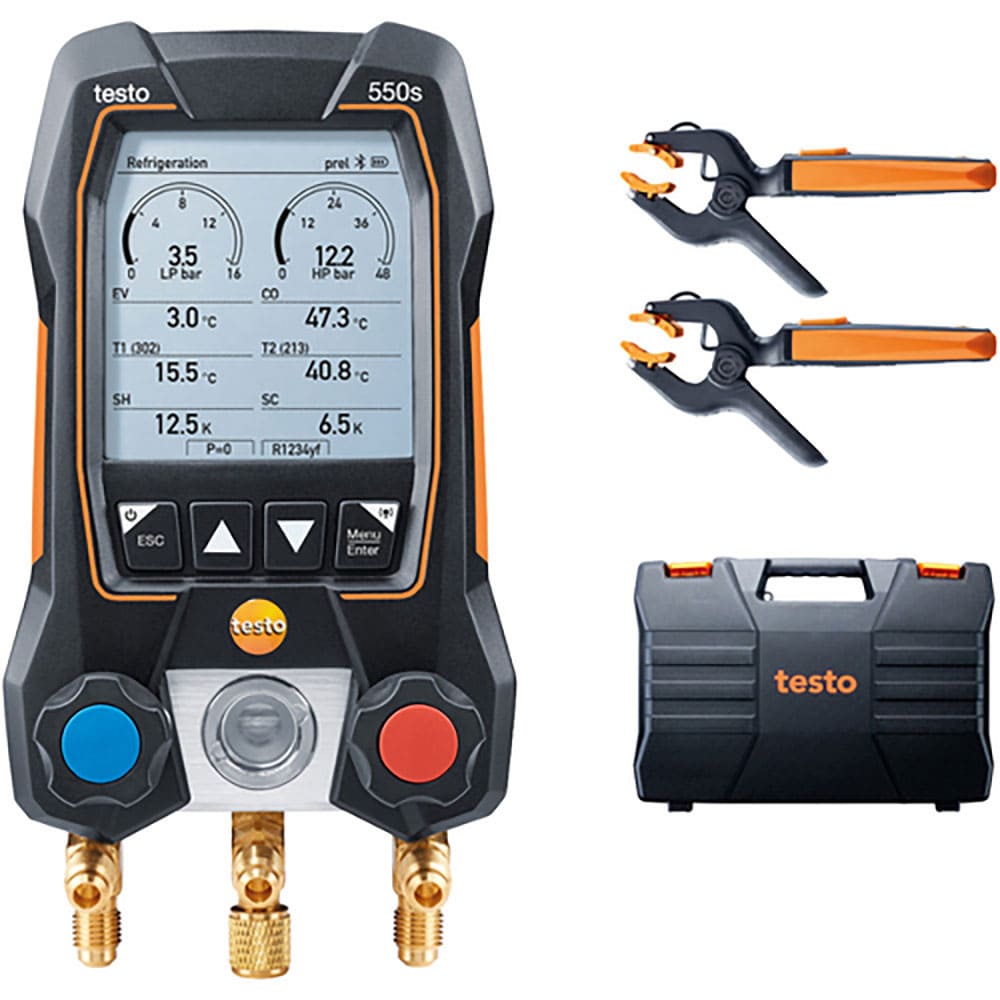 ＴＥＳＴＯ　デジタルマニホールド　ｔｅｓｔｏ　５５０ｓ　セット　０５６４　５５０２　５５＿