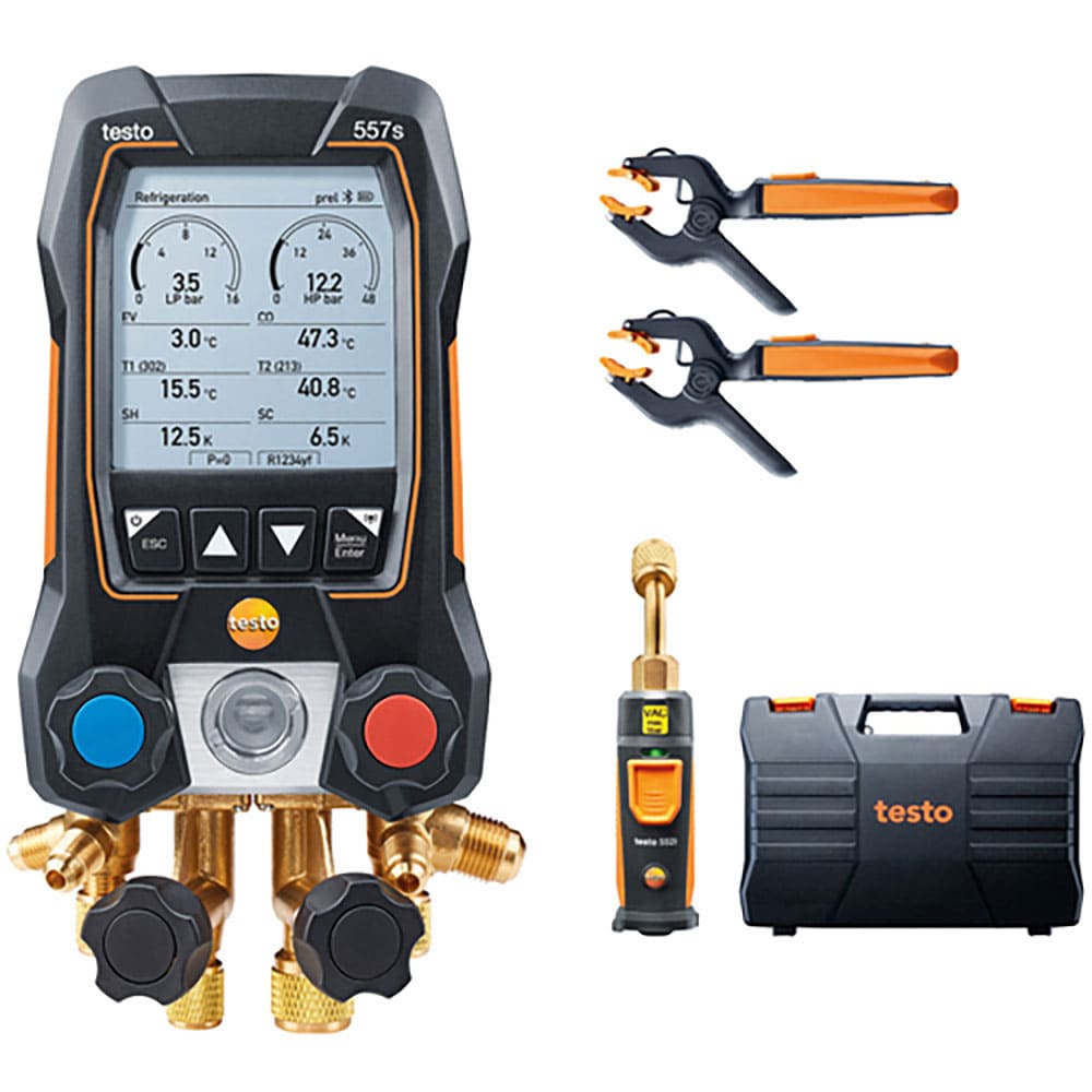 ＴＥＳＴＯ　デジタルマニホールド　ｔｅｓｔｏ　５５７ｓ　セット　０５６４　５５７１　５５＿