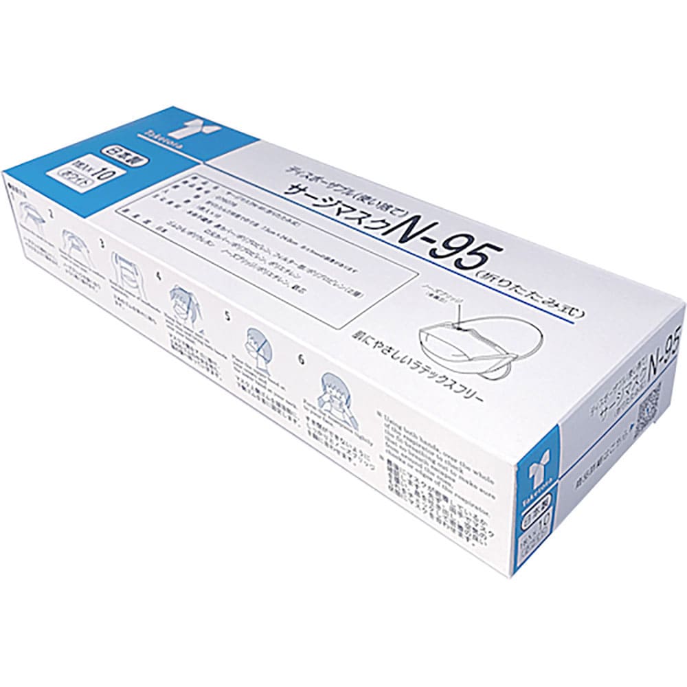 竹虎　サージマスクＮ－９５（折りたたみ式）Ｍ　１枚入×１０　７６０７８＿