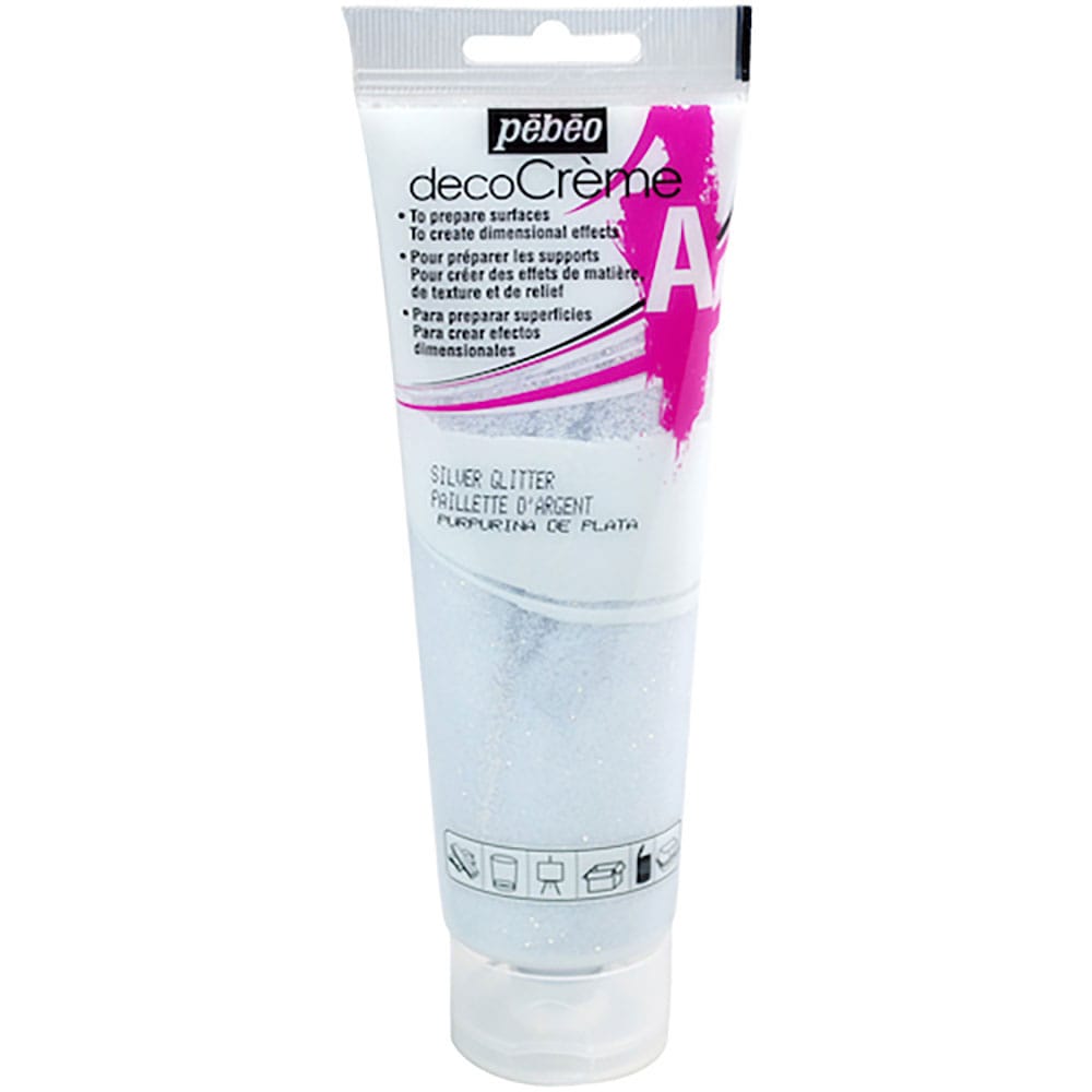 Ｐｅｂｅｏ　デコクリームメディウム　シルバーグリッター　８９４０２＿