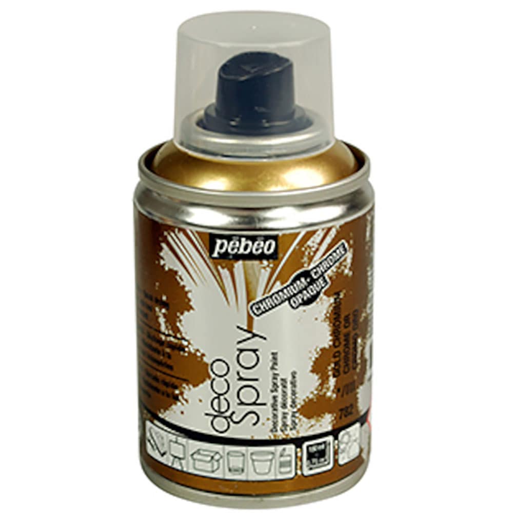 Ｐｅｂｅｏ　デコスプレー　１００ｍｌクロム色　クロムゴールド　９３７８２＿