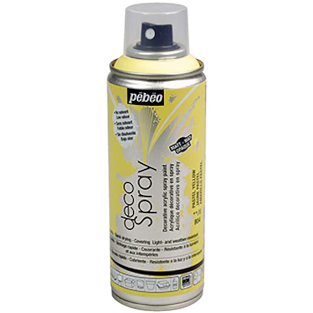 Ｐｅｂｅｏ　デコスプレー２００ｍｌ　マット色　パステルイエロー　９３８０４＿