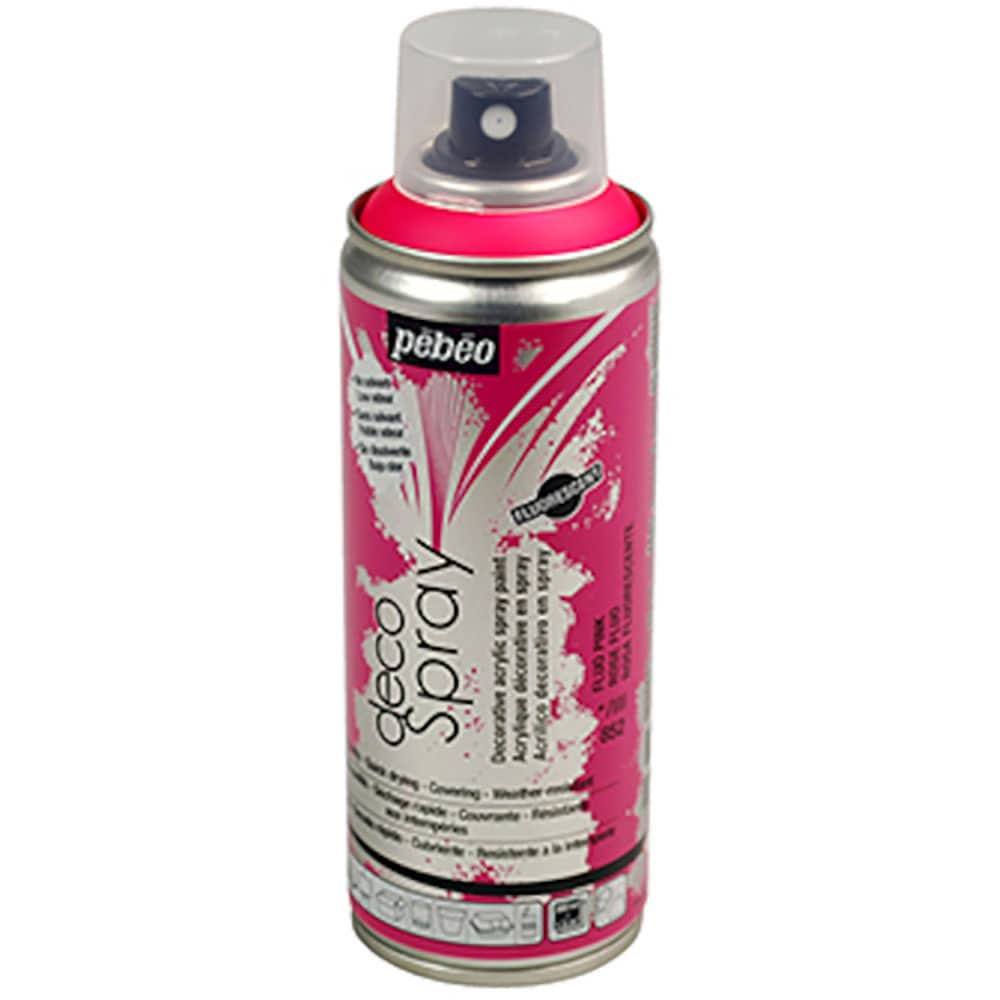 Ｐｅｂｅｏ　デコスプレー　２００ｍｌフルレセント　蛍光ピンク　９３８５２＿