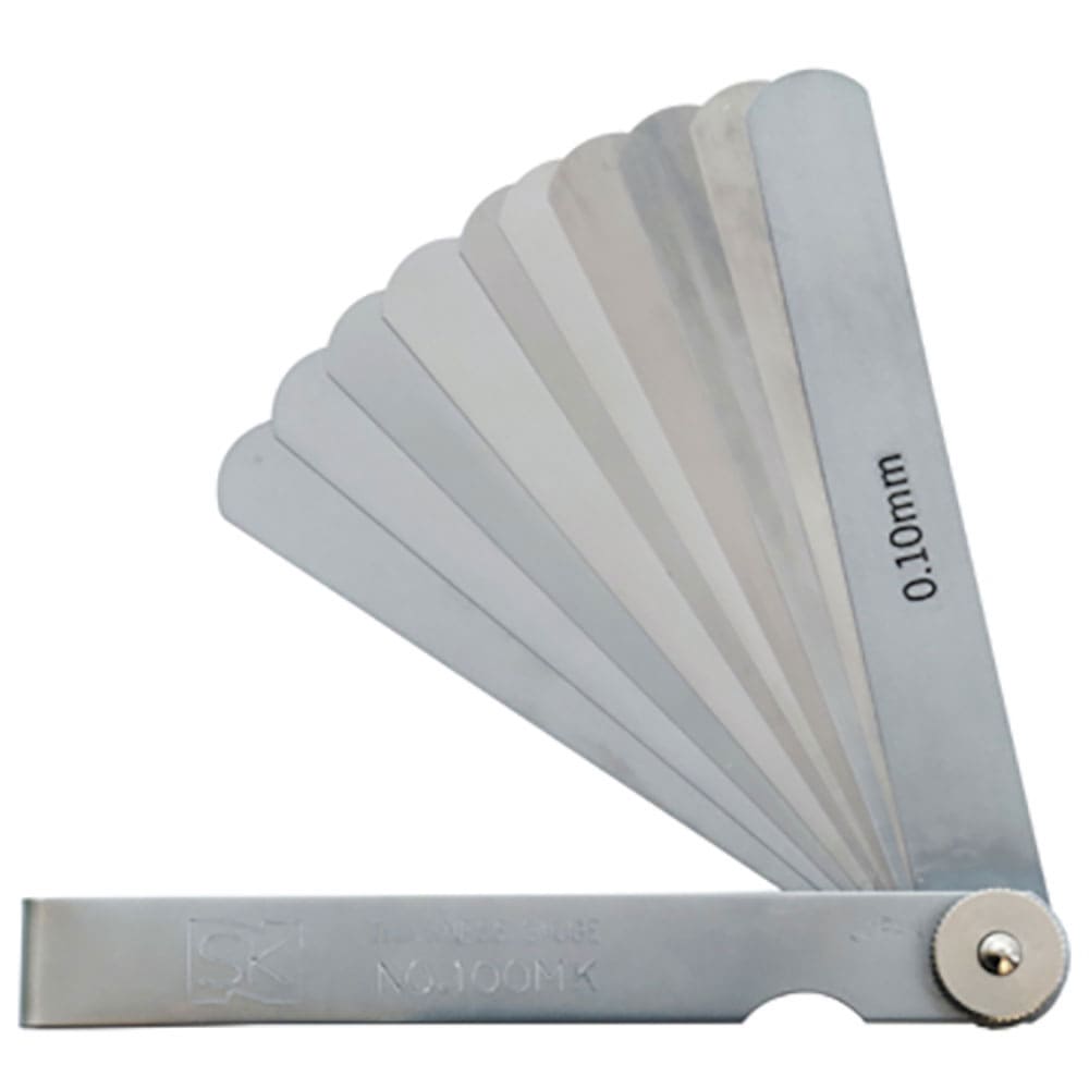 ＳＫ　スキマゲージ　シクネスゲージ　１００ＭＫ　１００ｍｍ　１０枚　厚さ０．０１～０．１０ｍｍ　１＿