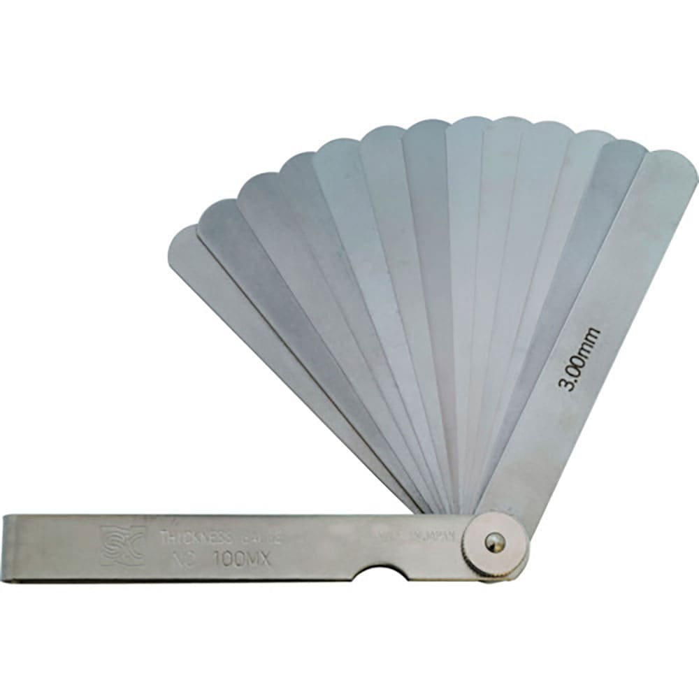 ＳＫ　スキマゲージ　シクネスゲージ　１００ＭＸ　１００ｍｍ　１３枚　厚さ０．０３～３．００ｍｍ　１＿