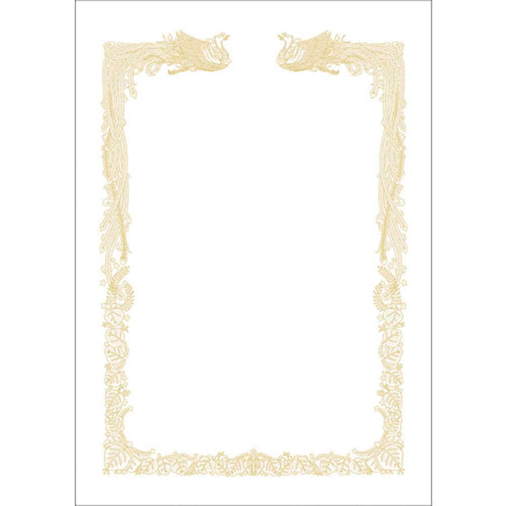 ササガワ　ＯＡ賞状用紙　雲なし　Ｂ４判横書用　１０－１４７１＿