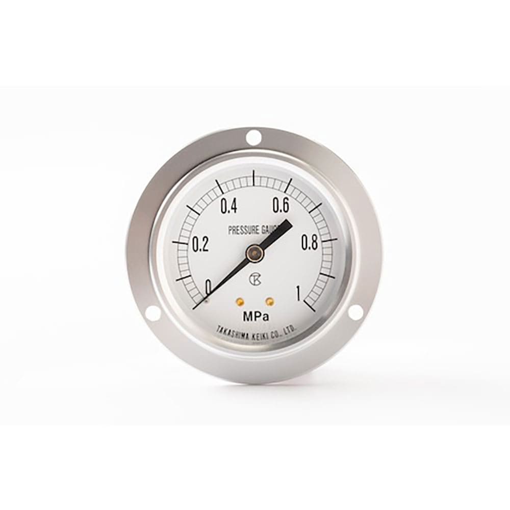 高島　一般圧力計（Ｄ枠埋込型・縁あり・φ６０）圧力レンジ０．０～０．６ＭＰａ　Ｒ１／４【１０１６０＿