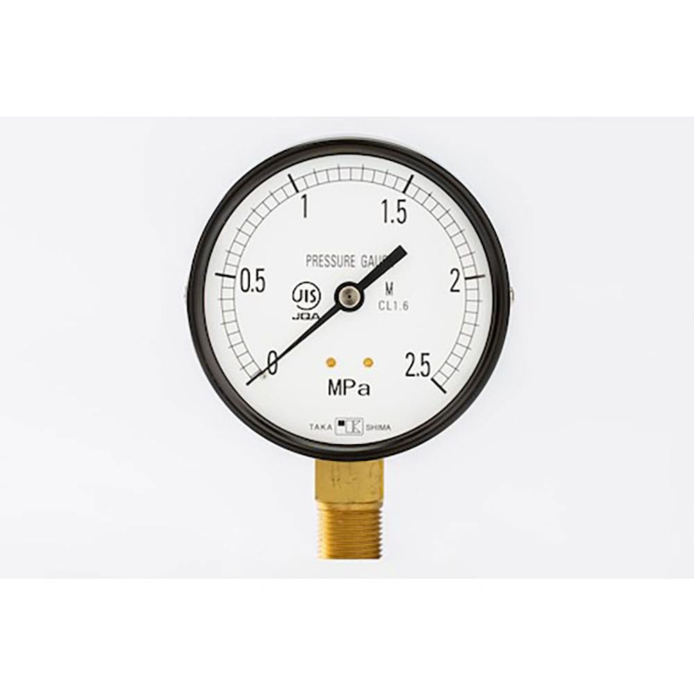 高島　一般蒸気用圧力計（Ａ枠立型・φ７５）圧力レンジ０．０～４ＭＰａ　Ｒ３／８　１０２２１４０４０＿