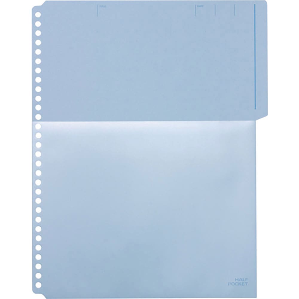 ＫＩＮＧ　ＪＩＭ　カラ－ベ－スハ－フポケット　Ａ４タテ型　３０穴　１０３ＨＰ－Ｂ＿