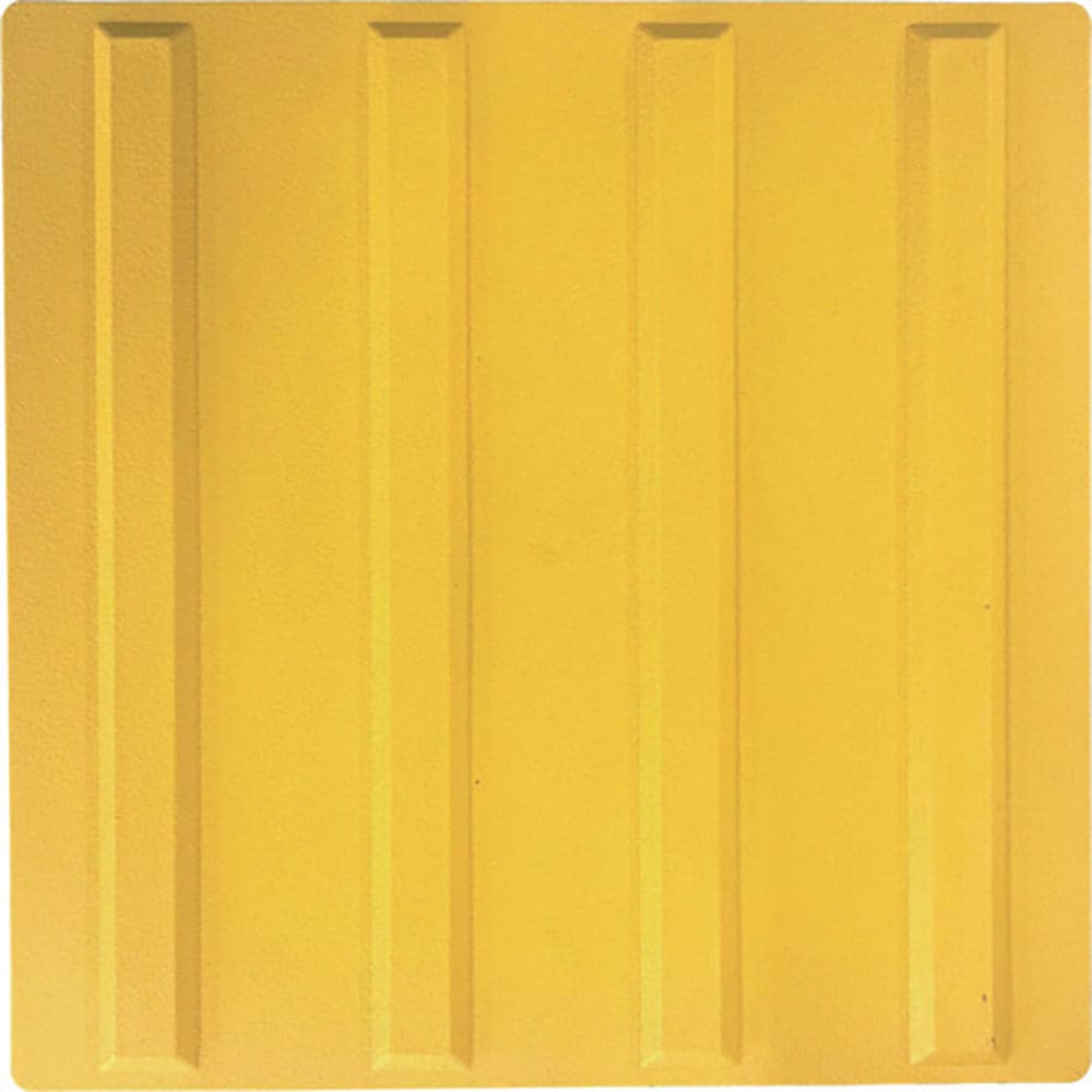 グリーンクロス　点字パネル（Ｌ）　誘導（線）黄　３００×３００×ｔ９ｍｍ　１１１８０４０３０２＿