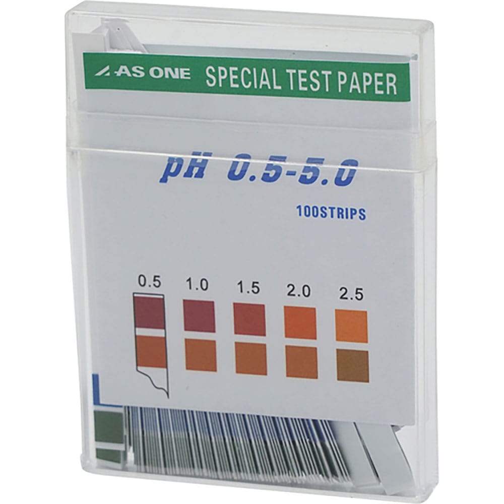 ＡＳ　ｐＨ試験紙　スティックｐＨ０．５－５．０　（１００枚入）　１－１２６７－０３＿
