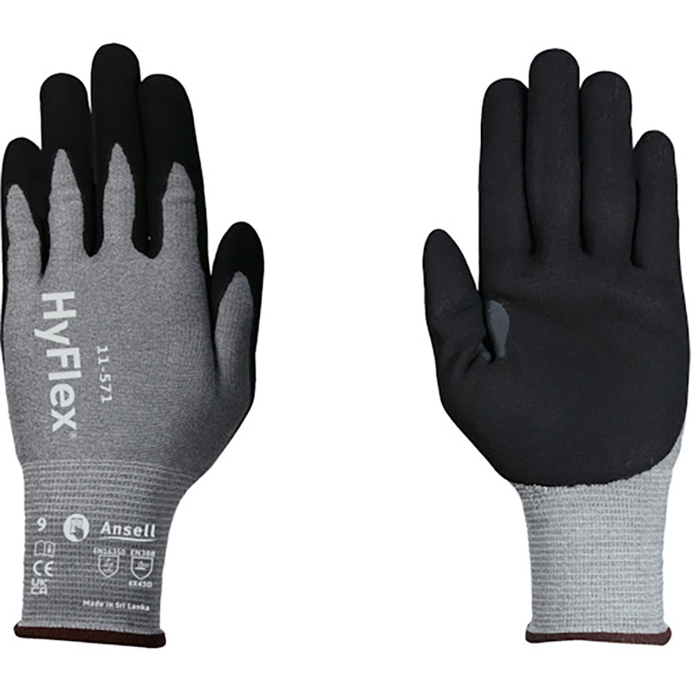 Ａｎｓｅｌｌ　耐切創・静電気対策手袋　ハイフレックス　１１－５７１　Ｍサイズ　１１－５７１－８＿