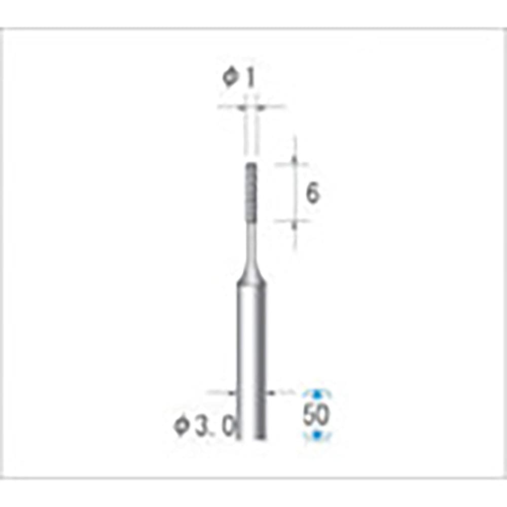 ナカニシ　電着ＣＢＮバー　円筒型　φ１×６×軸φ３　＃２２０　１２１７１＿