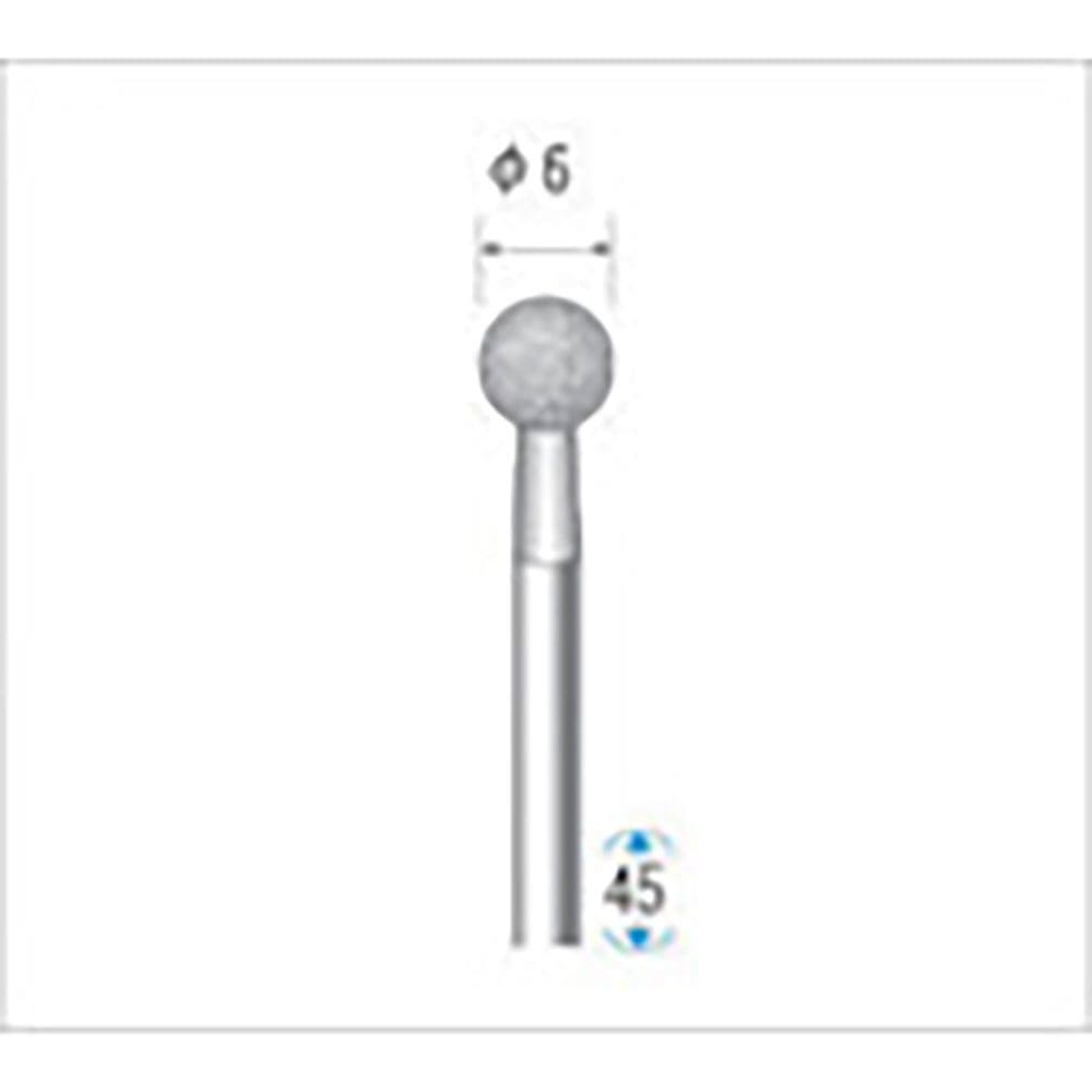 ナカニシ　電着ＣＢＮバー　球型　φ６×軸φ３　＃１２０　１２３３０＿