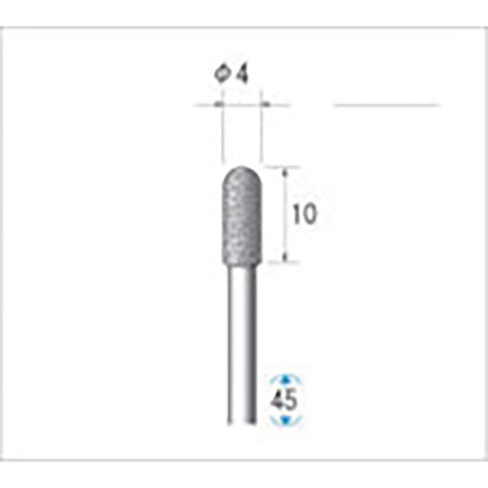 ナカニシ　電着ＣＢＮバー　円筒先丸型　φ４×１０×軸φ３　＃１２０　１２３３９＿
