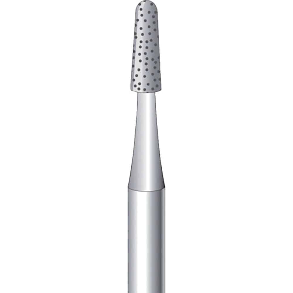 ナカニシ　電着ダイヤモンドバー　テーパー先丸型　φ２．５×７×軸φ３　＃１００　１２３４１＿