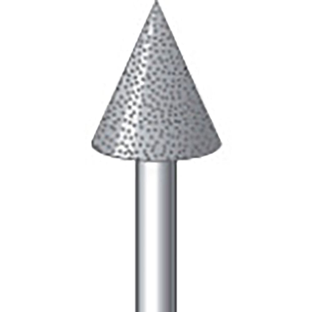 ナカニシ　電着ダイヤモンドバー　テーパー型　φ１０×１１．９×軸φ３　＃１３０　４５°　１２４１３＿