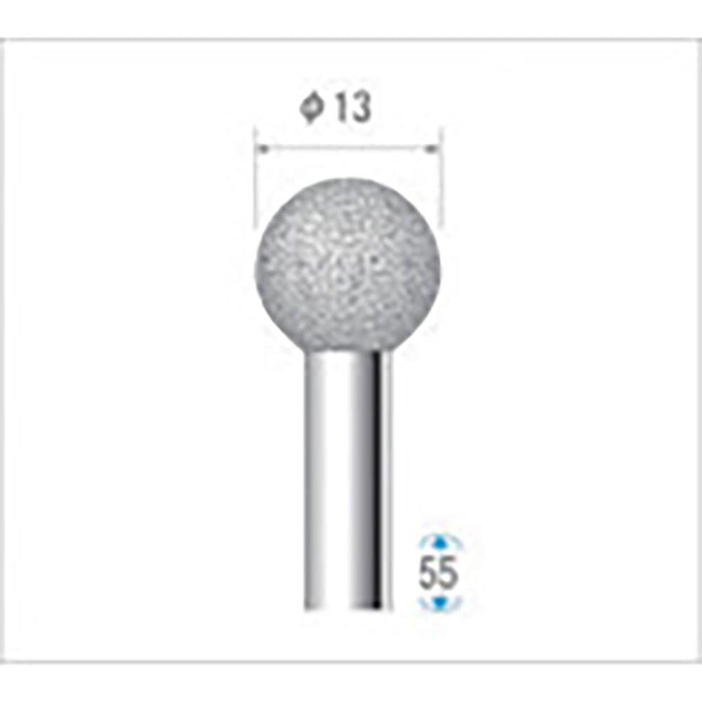 ナカニシ　電着ＣＢＮバー　球型　φ１３×軸φ６　＃１２０　１３２１０＿