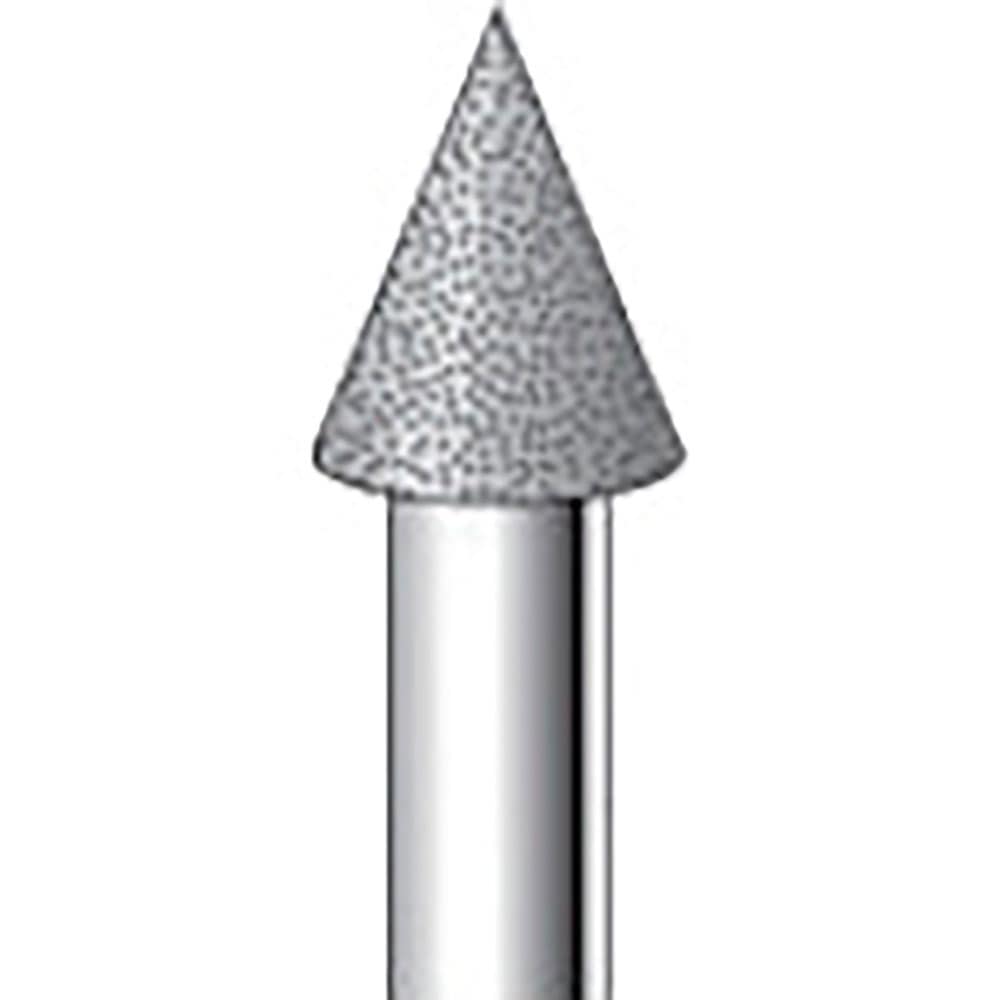 ナカニシ　電着ダイヤモンドバー　テーパー型　φ１０×１２×軸φ６　＃１２０　４５°　１３３２１＿