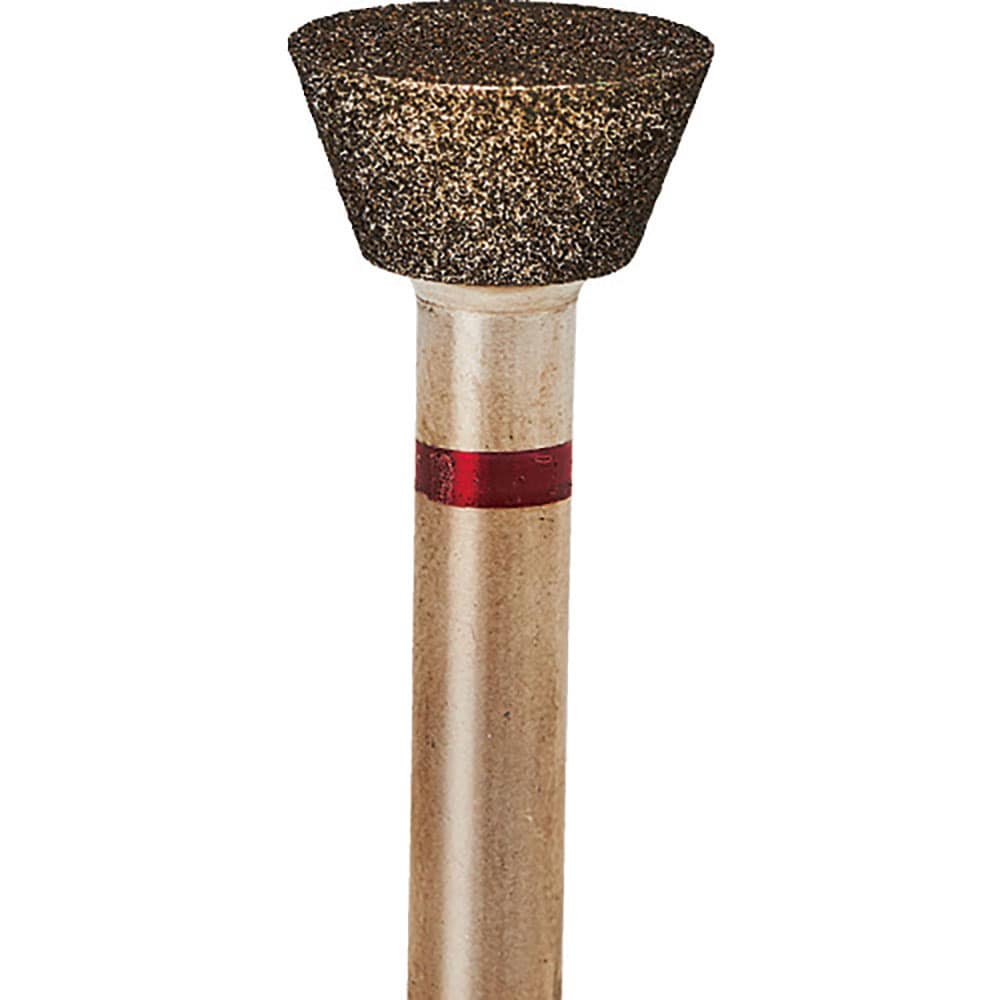 ナカニシ　電着ＣＢＮバー　逆テーパー型　φ１６×８×軸φ６　＃１２０　７０°　１３３７６＿