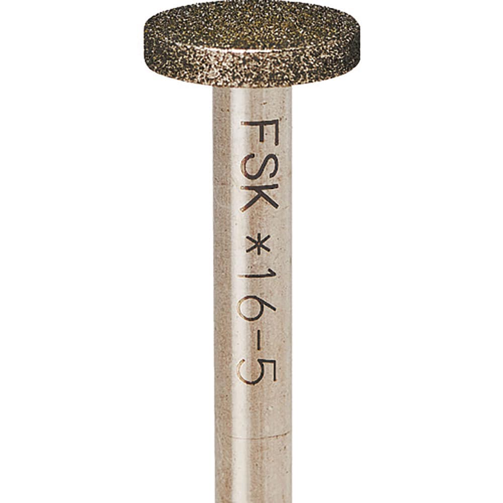 ナカニシ　電着ダイヤモンドバー　平型　φ１６×３×軸φ６　＃１２０　１３３８２＿
