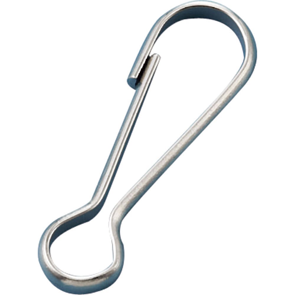 緑十字　スナップ（ナスカンフック）　金具０６　１１×３４ｍｍ　１０個組　スチール製　１３７０６０＿