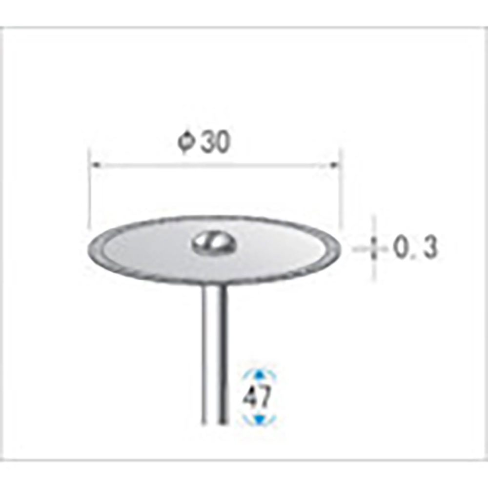 ナカニシ　電着ダイヤモンドディスク　φ３０×０．３×軸φ２．３４　＃２００　１４０７１＿