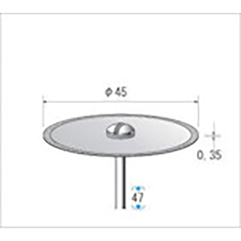 ナカニシ　電着ダイヤモンドディスク　φ４５×０．３５×軸φ２．３４　＃２００　１４０７３＿