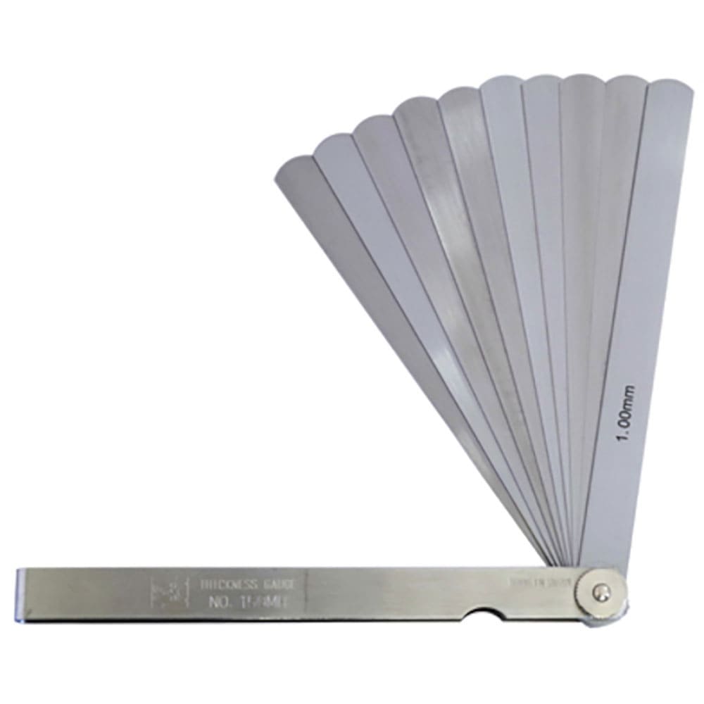 ＳＫ　スキマゲージ　シクネスゲージ　１５０ＭＨ　１５０ｍｍ　１０枚　厚さ０．１０～１．００ｍｍ　１＿