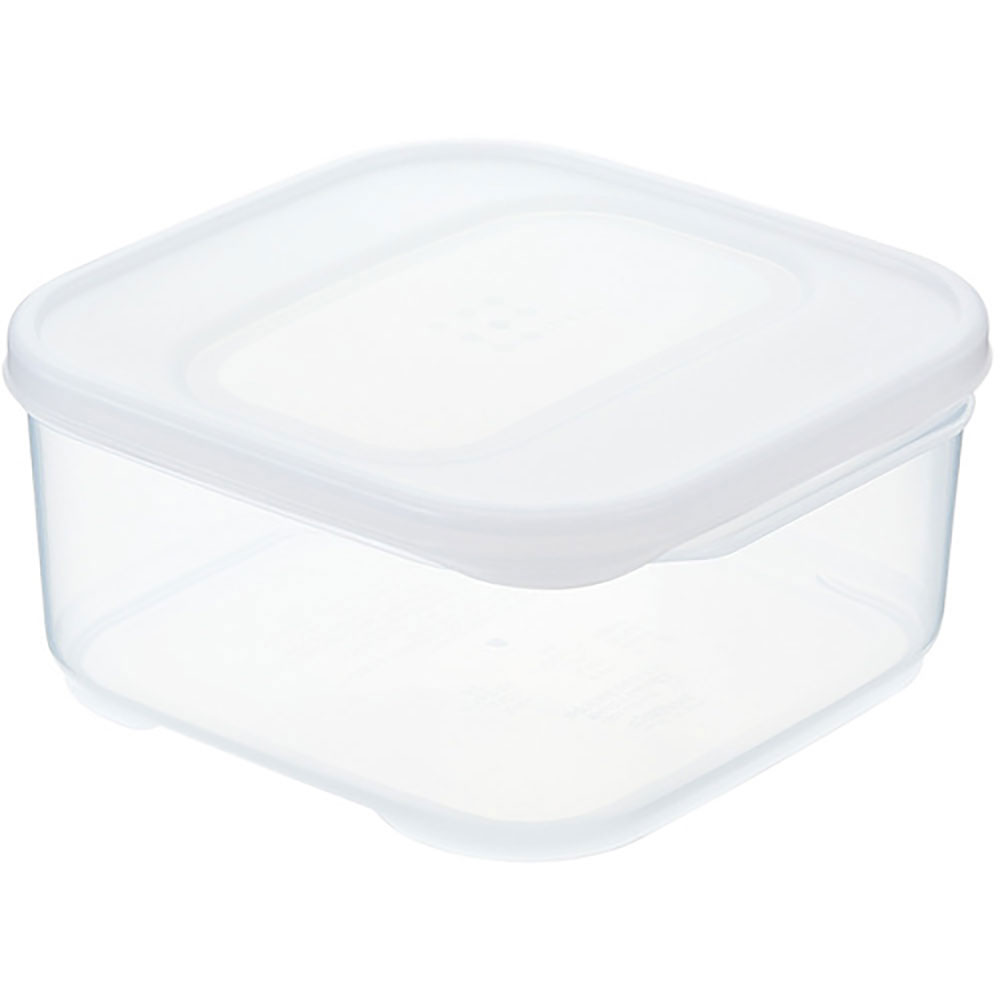 ｉｎｏｍａｔａ　食品保存容器　イデアルＩＤ－２０７［正角中・レギュラー］クリアー　１６２７－Ｃ＿