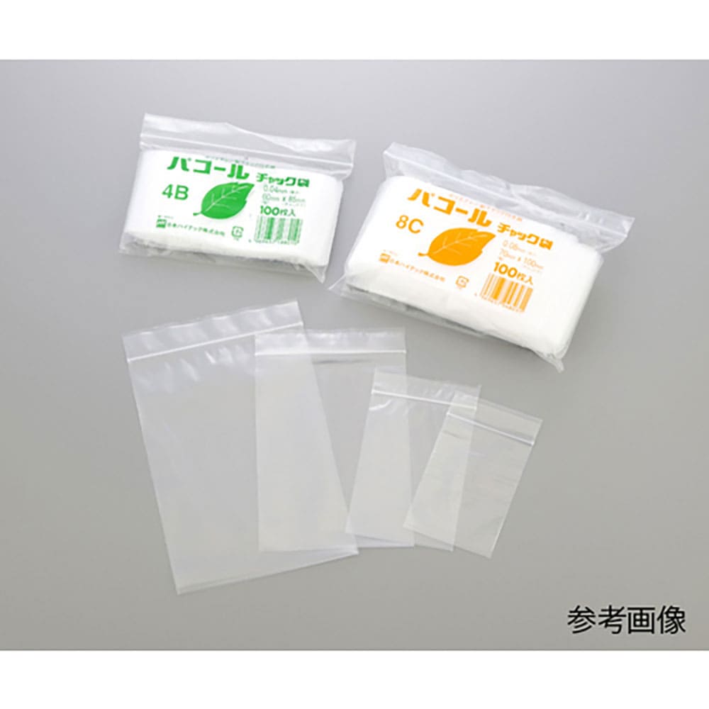 ＡＳ　パコールチャック袋　８Ｅ　（１００枚入）　１－８１９６－２４＿