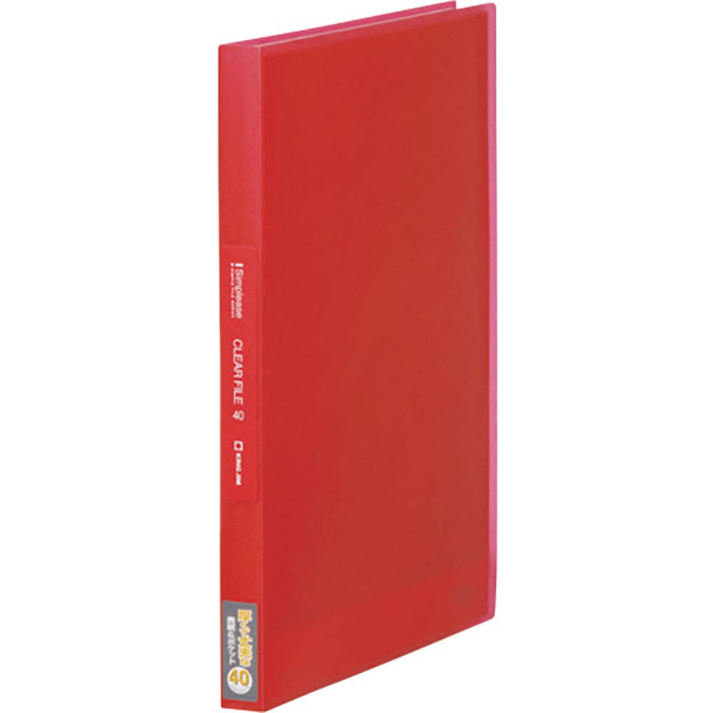 ＫＩＮＧ　ＪＩＭ　シンプリ－ズクリア－Ｆ（透明）４０Ｐ　赤　１８６ＴＳＰＷ－Ｒ＿