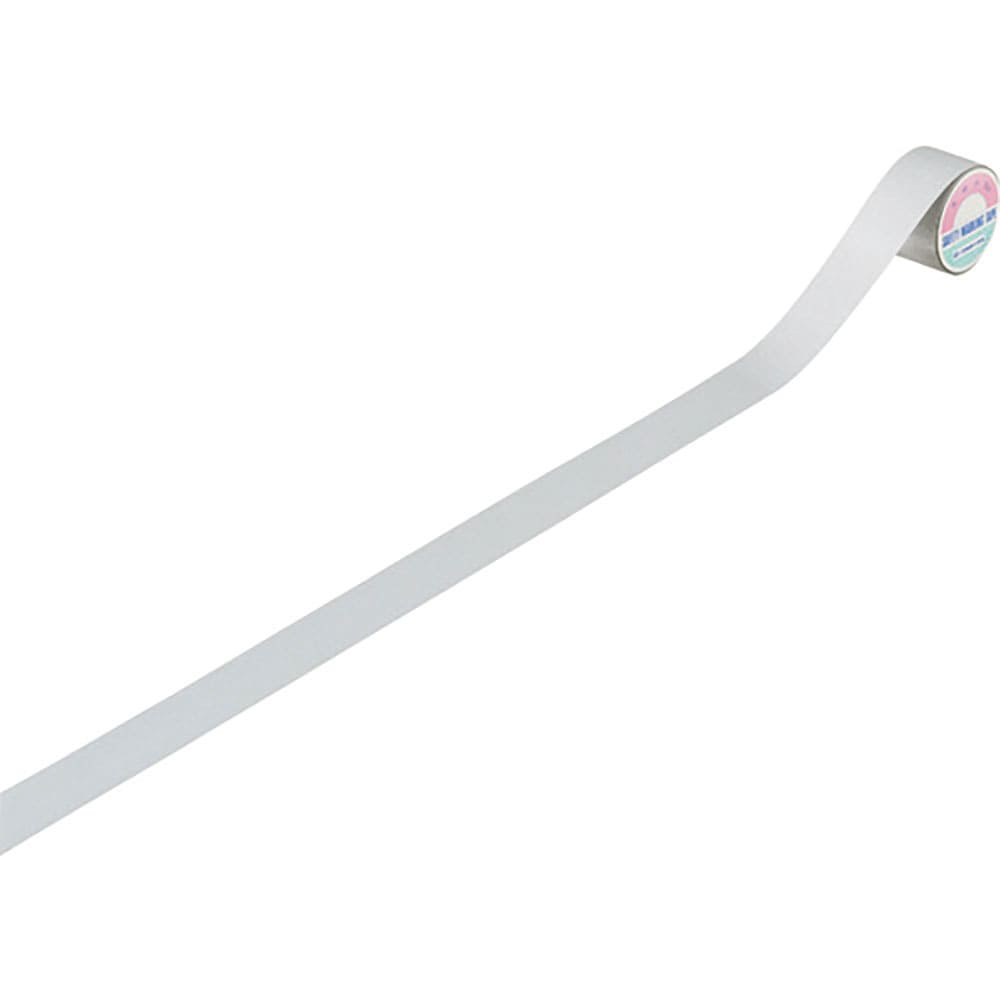 緑十字　配管識別テープ（反射）　白　ＡＨ３０１（Ｓ小）　２５ｍｍ幅×２ｍ　ポリエステル　１８８３０＿