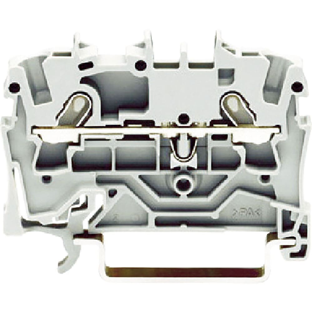 ＷＡＧＯ　スプリング式中継端子台　２００１シリーズ２線式用　グレー色　２００１－１２０１－ＰＫ＿