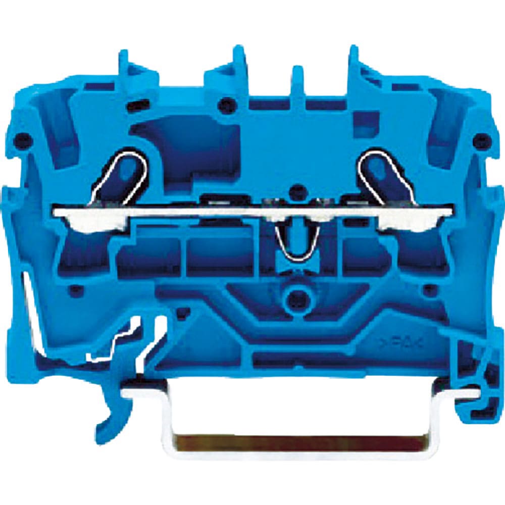 ＷＡＧＯ　スプリング式中継端子台　２００１シリーズ２線式用　青色　２００１－１２０４－ＰＫ＿