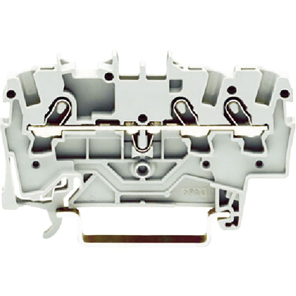 ＷＡＧＯ　スプリング式中継端子台　２００１シリーズ３線式用　グレー色　２００１－１３０１－ＰＫ＿