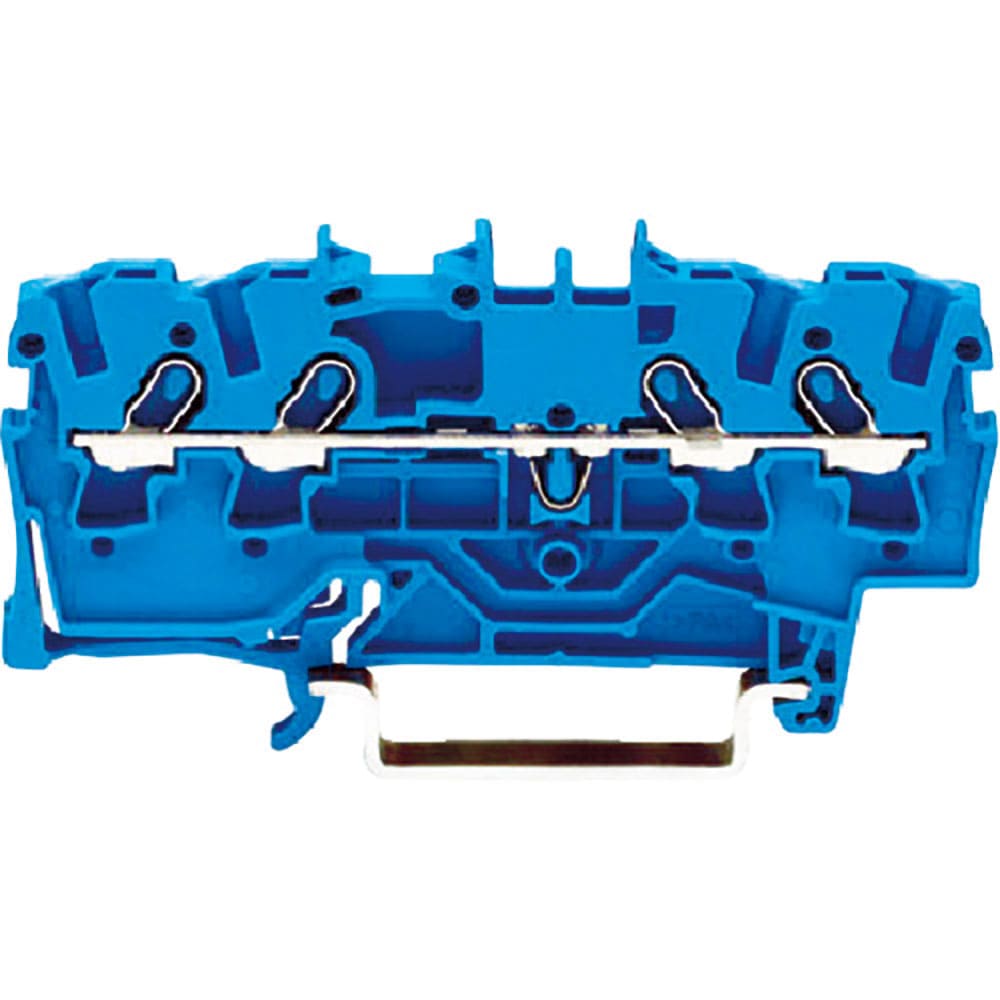 ＷＡＧＯ　スプリング式中継端子台　２００１シリーズ４線式用　青色　２００１－１４０４－ＰＫ＿