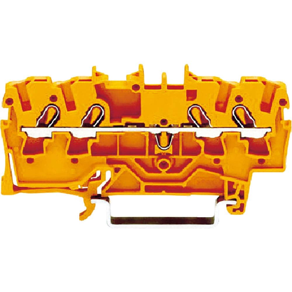 ＷＡＧＯ　スプリング式中継端子台　２００２シリーズ４線式用　橙色　２００２－１４０２－ＰＫ＿