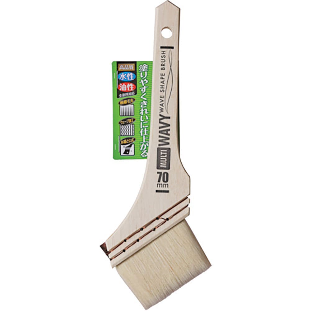 アサヒペン　ウェーブ化繊ハケ　ＷＡＶＹ多用途用　７０ＭＭ　ＷＣＯ－７０　２００２７３＿