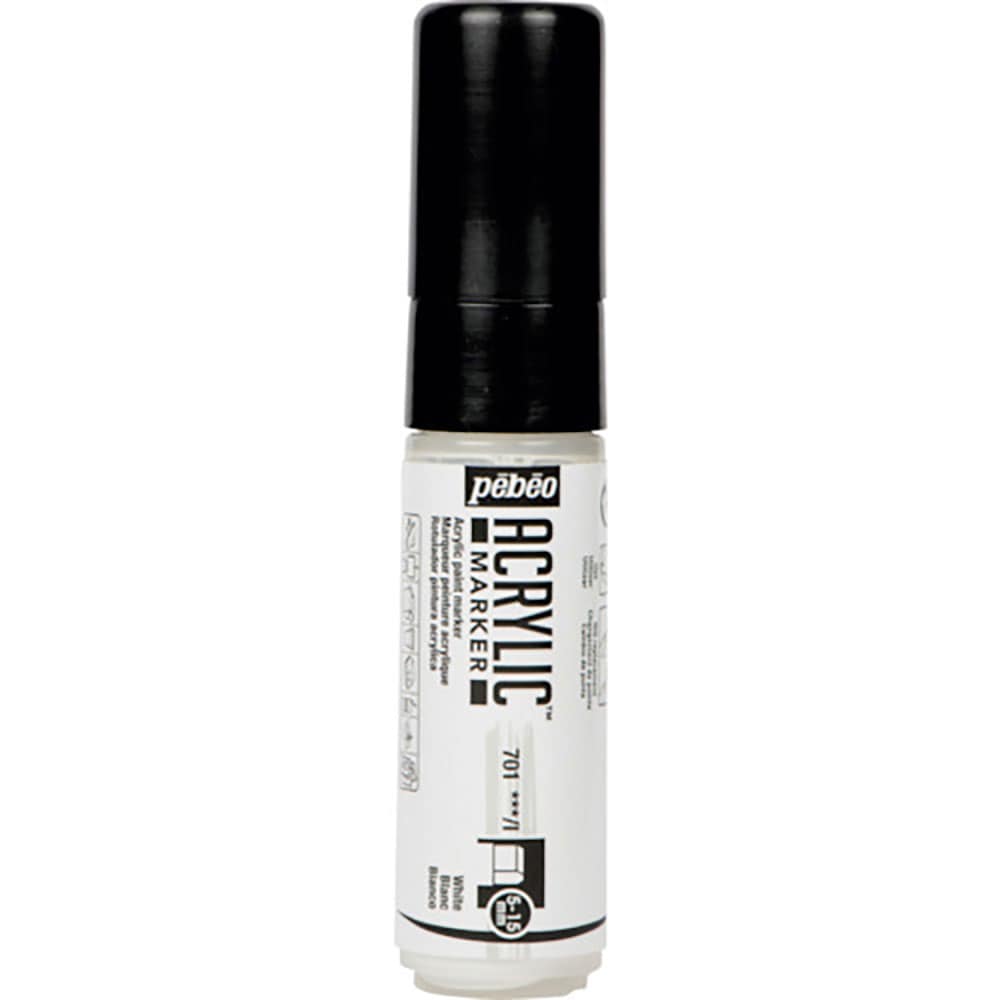 Ｐｅｂｅｏ　アクリリックマーカー　「５－１５ｍｍ」チズルフラットホワイト　２０１７０１＿