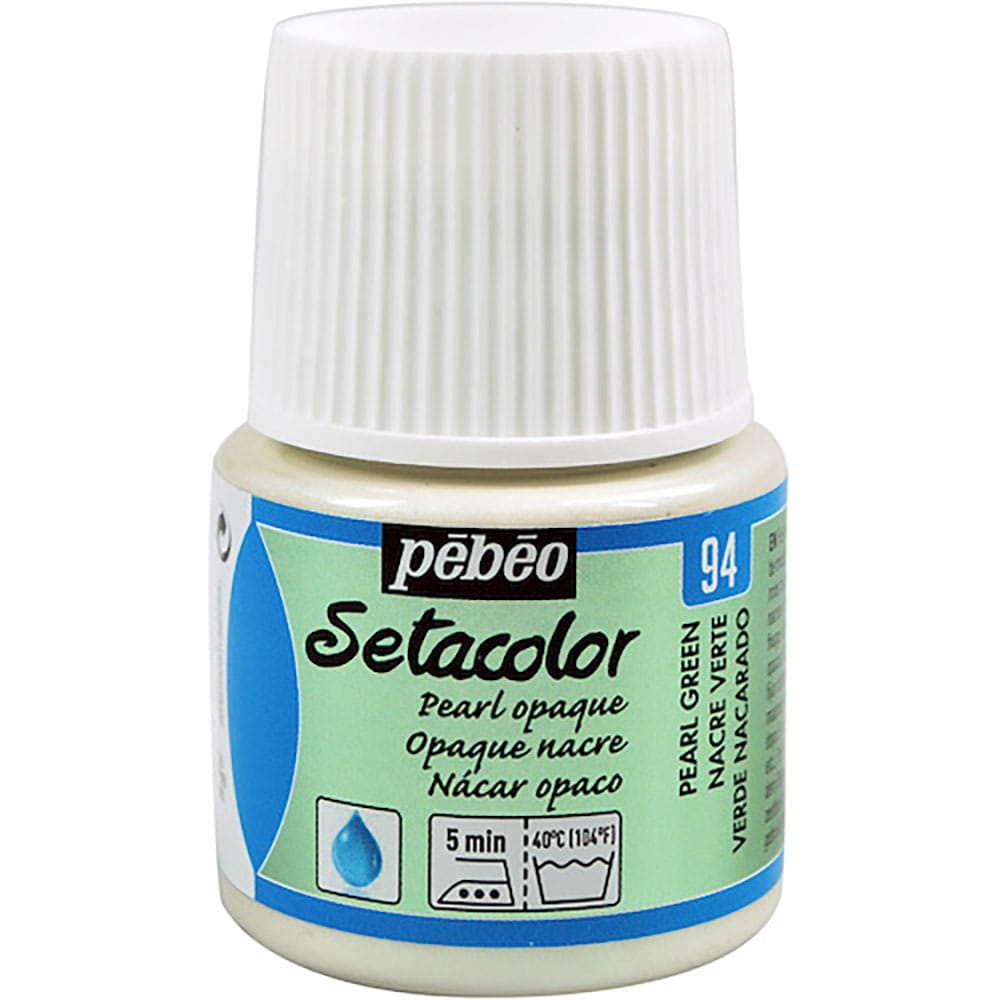 Ｐｅｂｅｏ　布用水性アクリル絵具セタカラー不透明色　４５ｍｌ　パールグリーン　２０２０９４＿