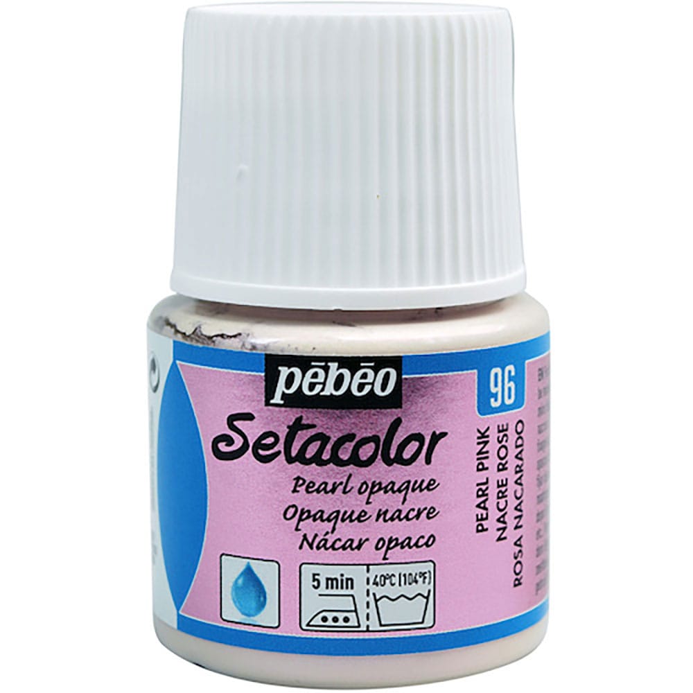 Ｐｅｂｅｏ　布用水性アクリル絵具セタカラー不透明色　４５ｍｌ　パールピンク　２０２０９６＿