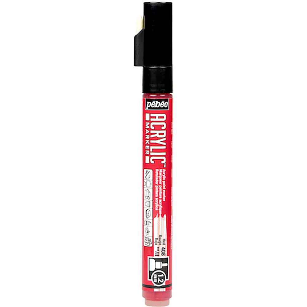 Ｐｅｂｅｏ　アクリリックマーカー　１．２ｍｍ　細ラウンド　レッド　２０５７０８＿